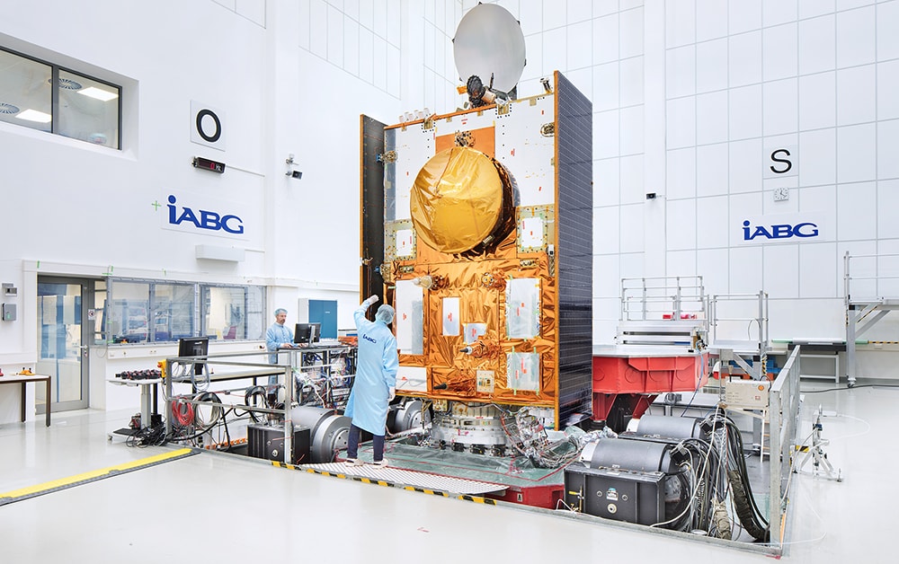 Sentinel-6/Jason-CS Satellite on IABGs 320kN Multi Shaker